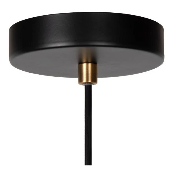 Lucide SELIN - Hanglamp Badkamer - Ø 25 cm - 1xGU10 - IP44 - Zwart - detail 4